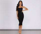 Robe mi-longue en maille Muse